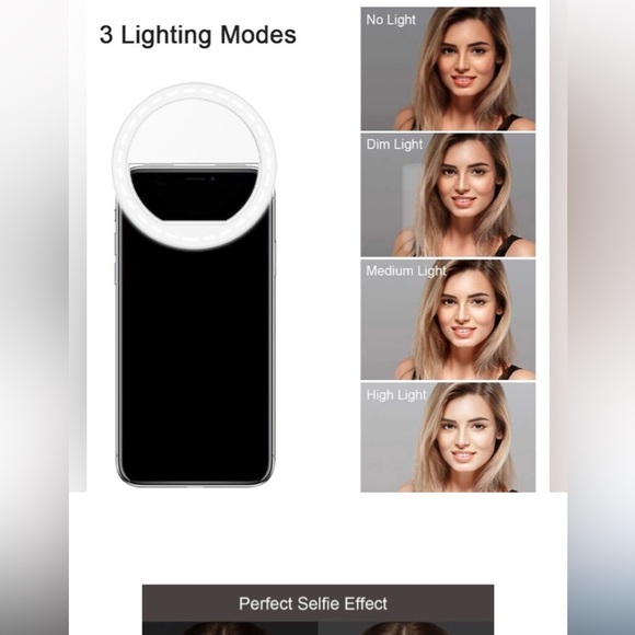 HYPE SELFIE LIGHT RING CLIP - Picture 3 of 3